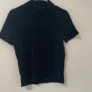 Velvet turtle neck shirt
